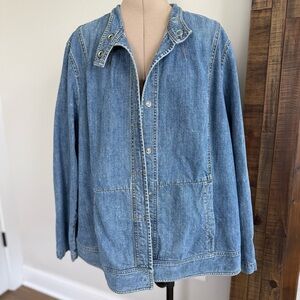 Tommy Hilfiger‎ Vintage Women's Blue Denim Jean Jacket Plus Size 24